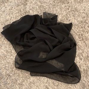 NWOT Sheer Multi-use Black Fabric